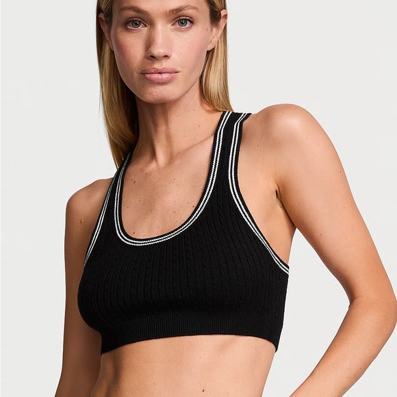 NWT Victoria's Secret Luxe Cable Knit Bralette - size Large - Picture 2 of 12